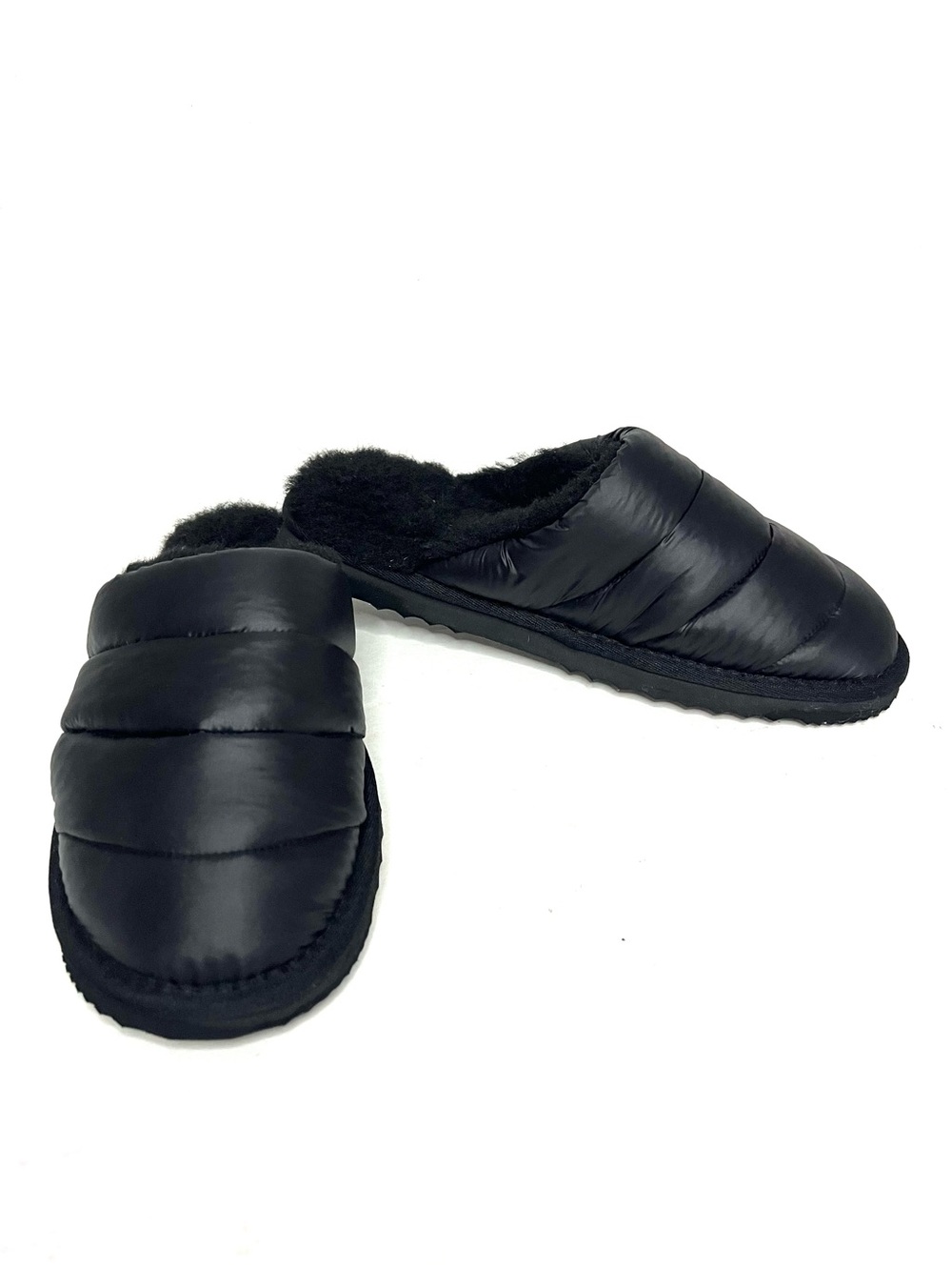 Alpine Design Lara Puffer Slippers in Black - Sz 11